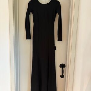 Lulu's Classic Black Long Sleeve Dress
